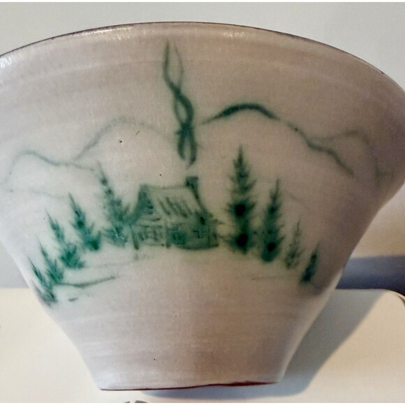 Mcwhiterr Pottery Celo NC Other - McWhirter Pottery NC Red Ware Bowl Mtn Cabin Vtg Folk Art Beautiful Studio 11.5x